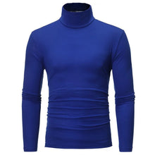 Load image into Gallery viewer, Men's Turtleneck Sweater Warm Soft Knit Pullover Fashion Versatile Long Sleeve Top for Autumn Winter
