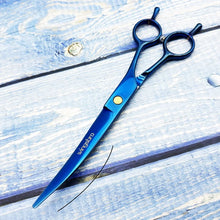 Load image into Gallery viewer, Pet Grooming Scissors   7inch Right and Left Hand Curved Scissors For Dog Grooming
