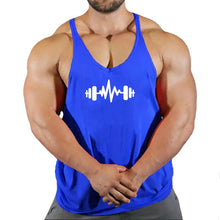 Load image into Gallery viewer, Gym Top Men T-shirts Fitness Man Clothes Muscular Bodybuilding Shirt Singlet Stringer Clothing Vest Men's Singlets Vests Tops
