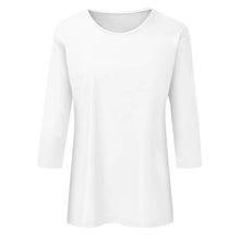 Load image into Gallery viewer, Women Summer Tops Round Neck Three Quarter Sleeve Comfortable Print T Shirt Blouse Women T Shirt muticolor t shirt tops
