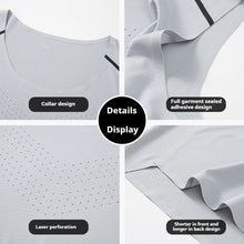 Load image into Gallery viewer, Men's Fitness Tank Top Summer Gym Clothing Bodybuilding Muscle Vest Sleeveless Shirt O Neck Breathable Quick Dry Workout Tops
