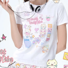 Load image into Gallery viewer, Cute Grils Printing T-shirts Gothic Grunge Graphic Women T-shirts Emo Girls Letter Printing Summer Slim Women T-shirts Y2k Style
