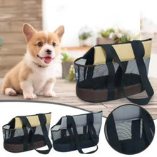 Load image into Gallery viewer, Practical Oxford Cloth Pet Carrier Black Foldable Pet Bag Breathable Lightweight Pet Backpack Hiking Trip
