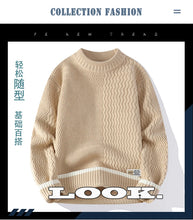 Load image into Gallery viewer, Men Casual Comfortable Warm Sweaters men round neck  Solid knitwear Men's High-Quality Fashion Trend Sweater 2025 Autumn/Winter
