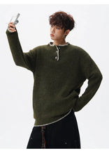 Load image into Gallery viewer, Korean Button Knit Pullover
