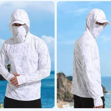 Load image into Gallery viewer, Hooded Design Fishing Shirt Summer Mask Lightweight Material Hooded Fishing Clothes Performance Fabric Outdoor Hoodie
