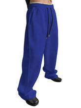 Load image into Gallery viewer, Men's Athletic Trainning Joggers Casual Loose Fit Sweatpants Spring Fall Fleece Lined Pants Elastic Waist Drawstring Trousers
