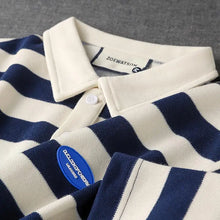 Load image into Gallery viewer, Striped Preppy Summer Polo Shirt
