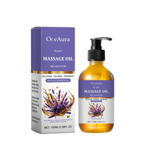 Load image into Gallery viewer, Lavender Relaxing Massage Oil Moisturizing Body Skin Smoothing Soft Stress Relief Muscle Sore Help Sleep Gua Sha Fragrance Oil
