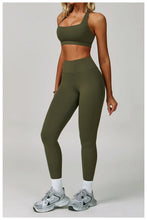 Load image into Gallery viewer, TRY TO BN Gym Sets Woman 2 Piece Yoga Backless Top Women's Tracksuit High Waisted Leggings Butt Lifting Fitness Workout Clothes
