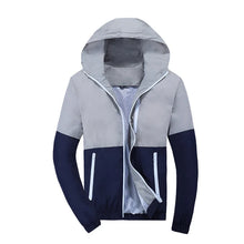 Load image into Gallery viewer, Slim Hooded Patchwork Jacket
