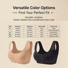 Load image into Gallery viewer, Sports Bra for Women Minimizer Support Front Closure Posture Corrector Shaper Push Up Yoga Fitness Running Padded Bralette
