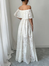 Load image into Gallery viewer, Boho Chic White Maxi Dress
