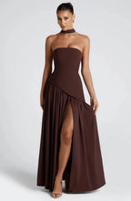 Load image into Gallery viewer, Backless High Split Summer Dress
