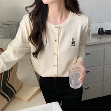 Load image into Gallery viewer, Korean V Neck Knit Cardigan
