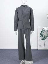 Load image into Gallery viewer, Elegant V-Neck Office Suit Set
