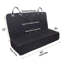 Load image into Gallery viewer, Dog Car Seat Cover Pet Travel Carrier Mattress Waterproof Dog Car Seat Protector With Middle Seat Armrest For Dogs
