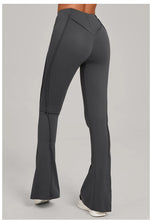 Load image into Gallery viewer, Gym Workout Women's Wide-Leg Tight-Fitting Hip-Lifting Yoga Flared Pants Dance High-Waist Flared Casual Outdoors Sports Trousers
