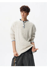 Load image into Gallery viewer, Korean Button Knit Pullover
