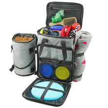 Load image into Gallery viewer, Pet Travel Bag Organizer Backpack Airline Approved Weekend Tote Shoulder Pockets Outdoor Travel Traveling Storage Bag Mat
