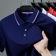 Load image into Gallery viewer, Men's Casual Solid Color Short Sleeve Polo Shirt  Summer Fashionable Comfortable Versatile Top for Men
