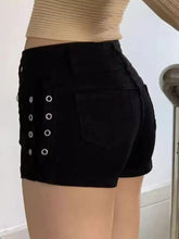 Load image into Gallery viewer, Shorts Women Skinny Creativity Lace-up Popular Streetwear Daily Personality Students Holiday Fashion Sexy American Retro Leisure
