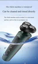 Load image into Gallery viewer, Electric Shavers for Men Waterproof Electric Trimmer Razor Wet &amp;amp Dry Use Rechargeable Battery Rotary Shavers Machine Shaving
