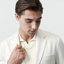 Load image into Gallery viewer, White Formal Men Suit Blazer
