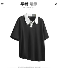 Load image into Gallery viewer, Oversized Contrast Summer Polo Shirt

