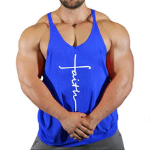 Load image into Gallery viewer, Gym Top Men T-shirts Fitness Man Clothes Muscular Bodybuilding Shirt Singlet Stringer Clothing Vest Men's Singlets Vests Tops
