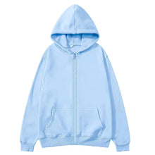 Load image into Gallery viewer, Men’s High Street Solid Zip-Up Hoodie
