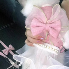 Load image into Gallery viewer, Pet Accessories Princess Style Cat Harness Leash Adjustable Nylon Cat Vest Breathable with Bowknot Pet Chest Strap For Cats Dogs
