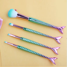 Load image into Gallery viewer, Mermaid Makeup Brushes Set Cosmetic Powder Eye Shadow Foundation Blush Brush Soft Beauty Make Up Tool Maquiagem 6 Color Gradient
