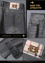 Load image into Gallery viewer, Slim Light Wash Denim Jeans
