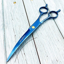 Load image into Gallery viewer, Pet Grooming Scissors   7inch Right and Left Hand Curved Scissors For Dog Grooming
