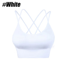 Load image into Gallery viewer, 1Pcs Women Sports Bras Seamless Criss Cross Back Sexy Padded Fitness Yoga Vest Gym Running Crop Top Breathable Beauty Bras
