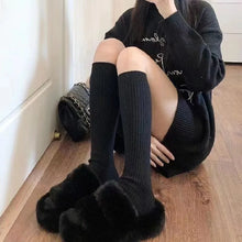 Load image into Gallery viewer, Ribbed Knee Warm Socks
