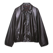 Load image into Gallery viewer, Faux Leather High Street Jacket
