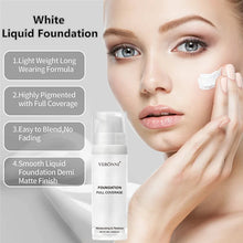 Load image into Gallery viewer, Professional White Face Foundation Matte Light White Blending Pure White Brightening Makeup For Cosplay Gothic Makeup Found
