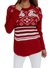 Load image into Gallery viewer, Snowflake Knit Christmas Pullover
