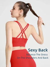 Load image into Gallery viewer, New Summer Sexy Sports Bras Women Fitness Vest Sports Top Cross Back Yoga Bra Running Fitness Breathable Shockproof Yoga Bra
