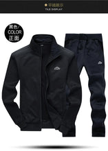 Load image into Gallery viewer, Tracksuits Men Polyester Sweatshirt Sporting Fleece 2026 Gyms Spring Jacket + Pants Casual Men's Track Suit Sportswear Fitness
