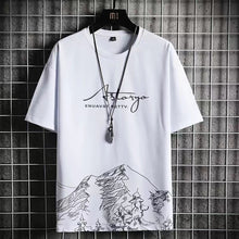 Load image into Gallery viewer, 2023 Summer Men's Tracksuit 2 Piece Set Fashion Casual Solid Short-Sleeved T-Shirt and Shorts Sport Suit Breathable Man Clothing
