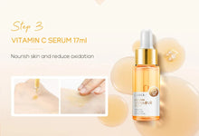 Load image into Gallery viewer, Vitamin C Skincare Set 5pcs(Cleanser-Toner-Serum-Eye Serum-Face Cream) + Natural Antioxidant Ingredients, Nourish Even Skin Tone
