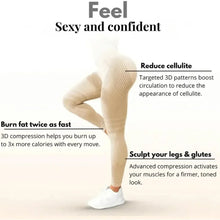 Load image into Gallery viewer, Cellulite 3D Leggings, High Waisted Butt Lifting Tummy Training Control, Anti Cellulite Legging for Gym Workout，yoga pants
