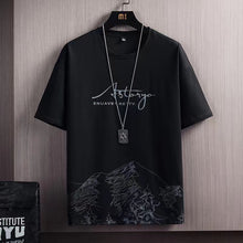 Load image into Gallery viewer, 2023 Summer Men's Tracksuit 2 Piece Set Fashion Casual Solid Short-Sleeved T-Shirt and Shorts Sport Suit Breathable Man Clothing
