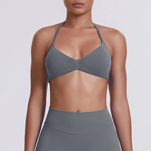 Load image into Gallery viewer, Sport Bra Strappy Bra Top Women High Support Thin Strap Halter Sport Seamless Bras Scrunch Workout Yoga Tank
