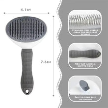 Load image into Gallery viewer, Dog Grooming Brush with Easy Clean Button, Pet Massage Comb for Effective Detangling and Hair Removal, Suitable for Dogs
