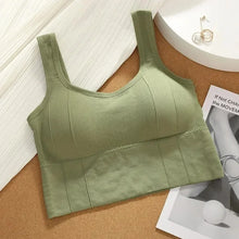 Load image into Gallery viewer, Solid Ribbed Sports Bra Workout Shockproof Sports Bra Top With Padded Seamless Sports Bra For Women Push Up Bra Seamless Lingeri
