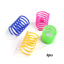 Load image into Gallery viewer, Kitten Cat Toys Wide Durable Heavy Gauge Cat Spring Toy Colorful Springs Cat Pet Toy Coil Spiral Springs 4/8/16/20pcs
